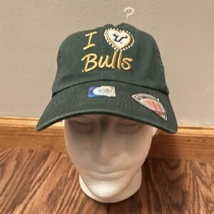 South Florida Ladies I Love‎ Bulls Baseball Cap Hat Green Womens Cut NEW